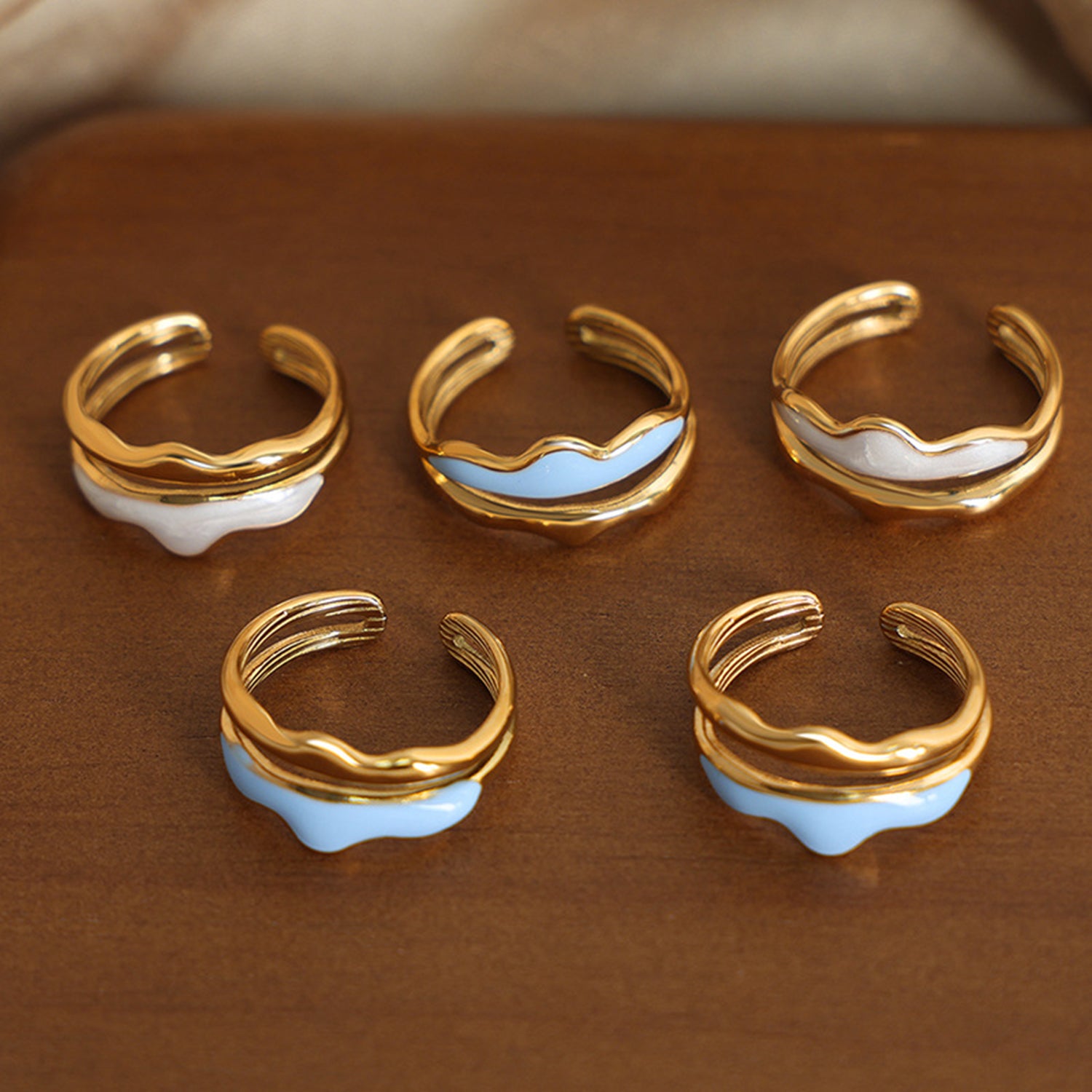 18K Gold-Plated Open Ring 122726ee-fdd4-4040-959b-a609bfa621a3-Max Trendsi