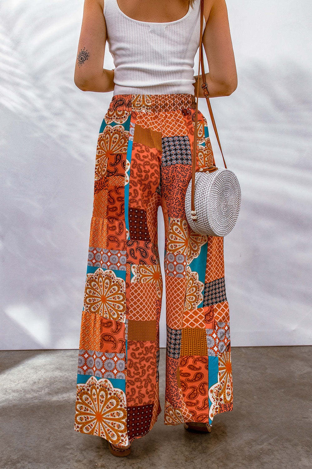 Full Size Drawstring Printed Wide Leg Pants 12b9c608-3c03-433c-b581-21f81e30995d-Max Trendsi