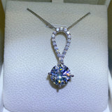 5 Carat Moissanite 925 Sterling Silver Teardrop Necklace Silver One Size 13819759-eb0e-4d0f-9442-e29710a89eb4-Max Trendsi