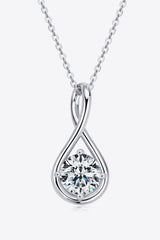2 Carat Moissanite 925 Sterling Silver Necklace Silver One Size 14b5ca1437824846a95a89482060e7c3-Max Trendsi