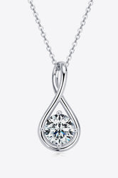 2 Carat Moissanite 925 Sterling Silver Necklace Silver One Size 14b5ca1437824846a95a89482060e7c3-Max Trendsi