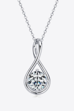 2 Carat Moissanite 925 Sterling Silver Necklace Silver One Size 14b5ca1437824846a95a89482060e7c3-Max Trendsi
