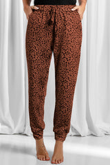 Full Size Leopard Drawstring Pocketed Pants Brown 155143e0-530e-4d44-932a-5b082ff484c7-Max Trendsi