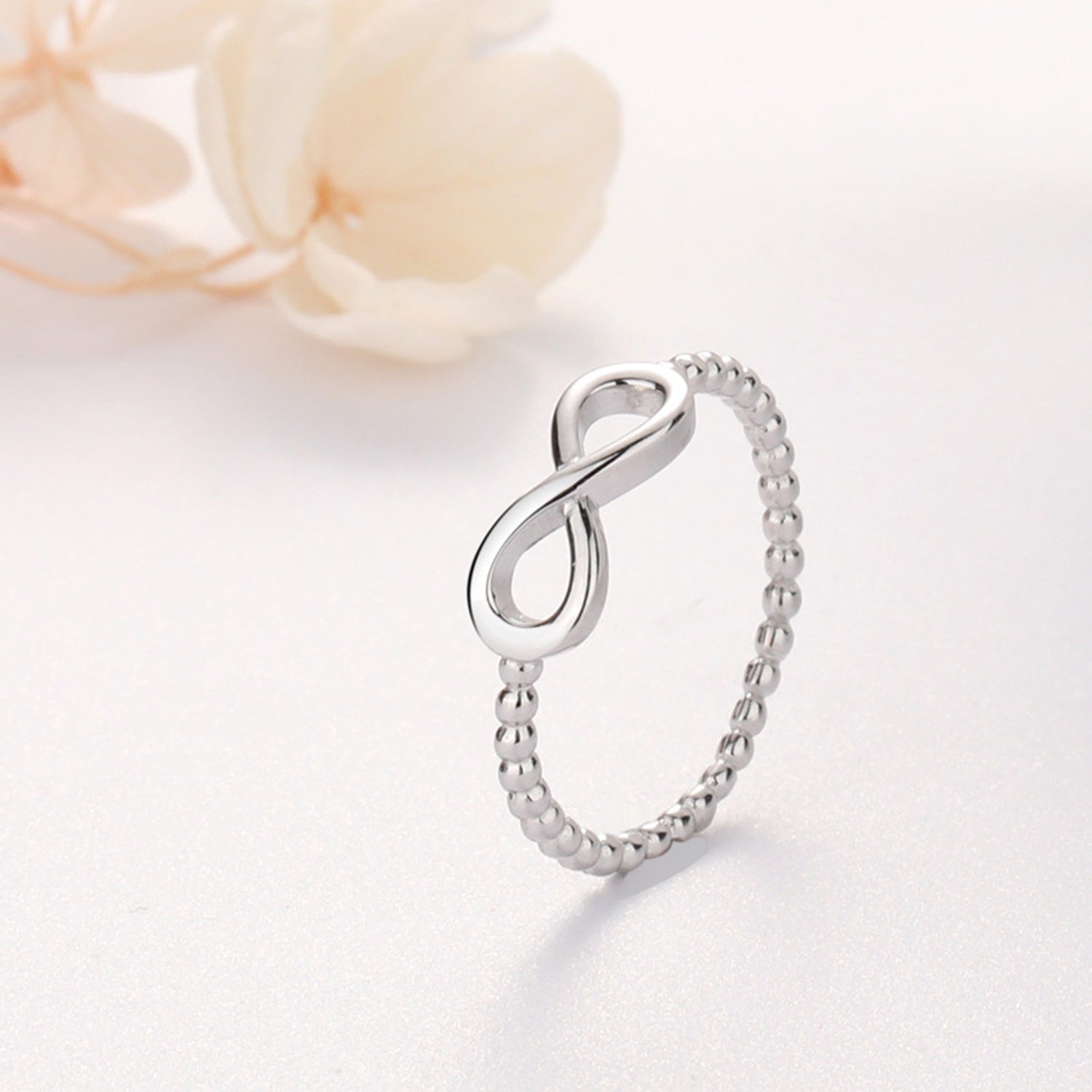 Number 8 Zircon 925 Sterling Silver Ring 164a72cb-5de4-4e7b-9e84-deb0266027cd-Max Trendsi
