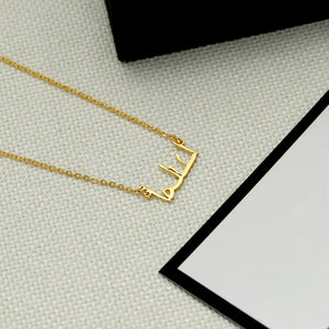 s925 silver personalized customizable alphabet necklace 178dbf39-4820-4c1d-9530-805acb58891b Artshiney