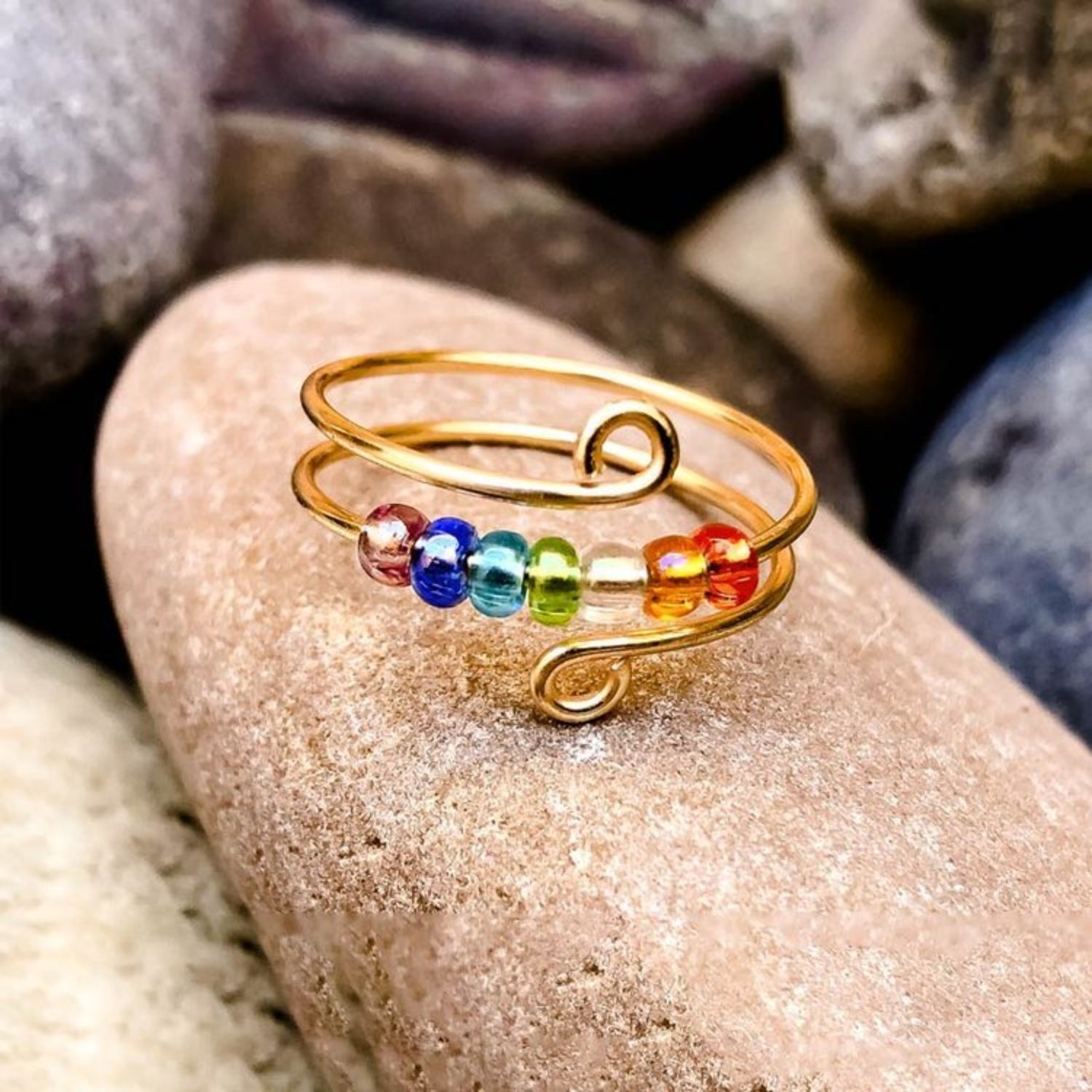 925 Sterling Silver Bead Wrap Ring 17da68b0-636e-4f37-8e40-69ce7a28e0d9-Max Trendsi