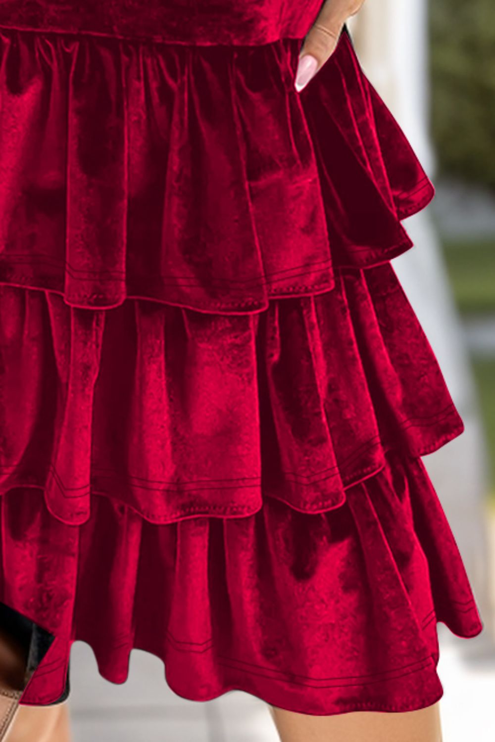 Ruffled Layered Long Sleeve Mini Dress 17e45d21-5452-4659-a91a-0586bc576044-Max Glownestbest