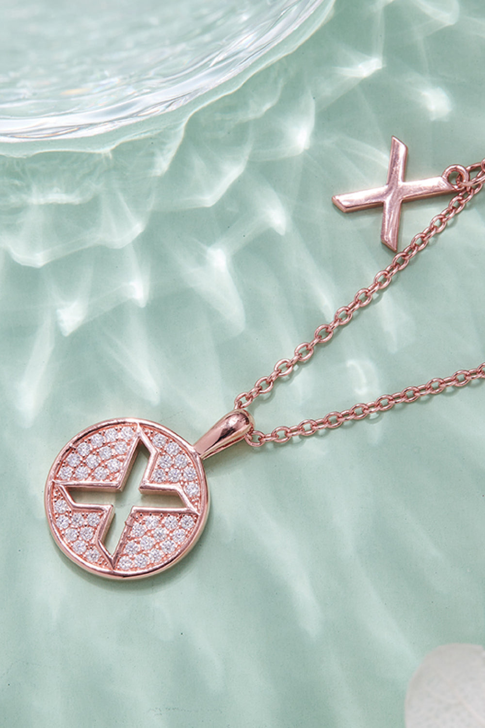 Moissanite U to Z Pendant Necklace 17e9114406884022a3aa1231aa078063-Max Trendsi