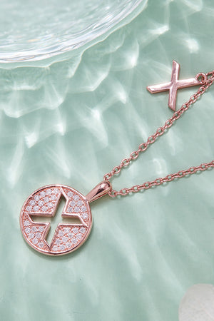 Moissanite U to Z Pendant Necklace 17e9114406884022a3aa1231aa078063-Max Trendsi