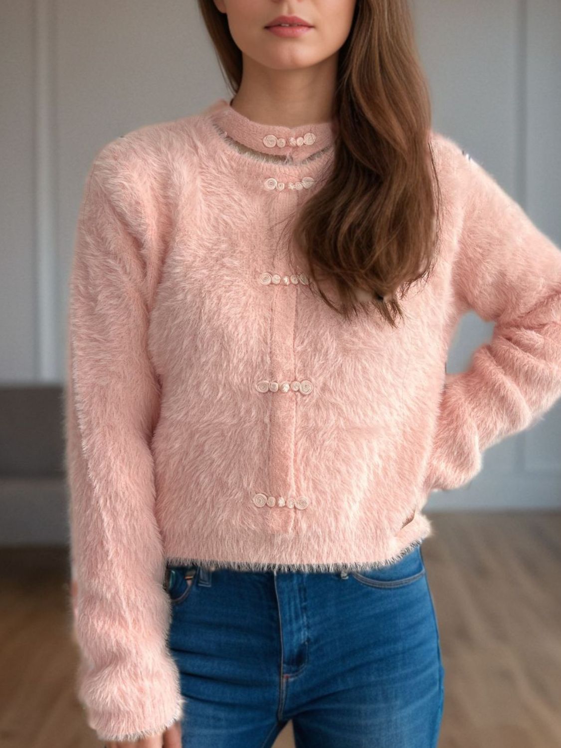 Cutout Knot Button Long Sleeve Cardigan 18fc55f1-fcd0-4e34-84eb-4e75594da067-Max Glownestbest
