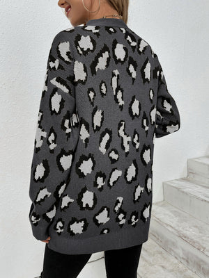 Leopard Open Front Dropped Shoulder Cardigan 1930c89a-446c-4a97-99d9-f7a8d8ebf6ce-Max Glownestbest