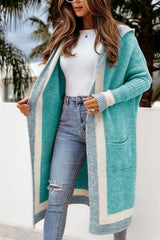 Pocketed Contrast Long Sleeve Hooded Cardigan Tiffany Blue One Size 1939cf59-adb7-45af-bfa4-2414dd0e0510-Max Glownestbest