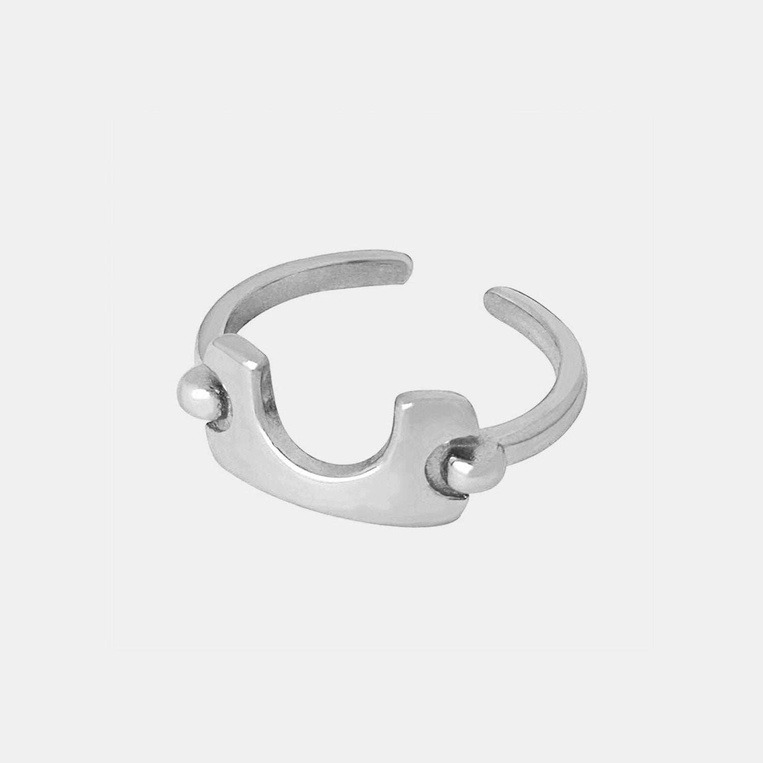 18K Gold-Plated Irregular Open Ring 19bfc5bf-efd3-425f-b322-246a0909f151-Max Trendsi