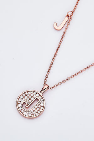 Moissanite A to J Pendant Necklace 19c909b33ef64f46a4eee94c277fc647-Max Trendsi