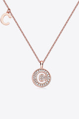 Moissanite A to J Pendant Necklace C One Size 1a26dda4414d4bafbda9f642d0bf770b-Max Trendsi