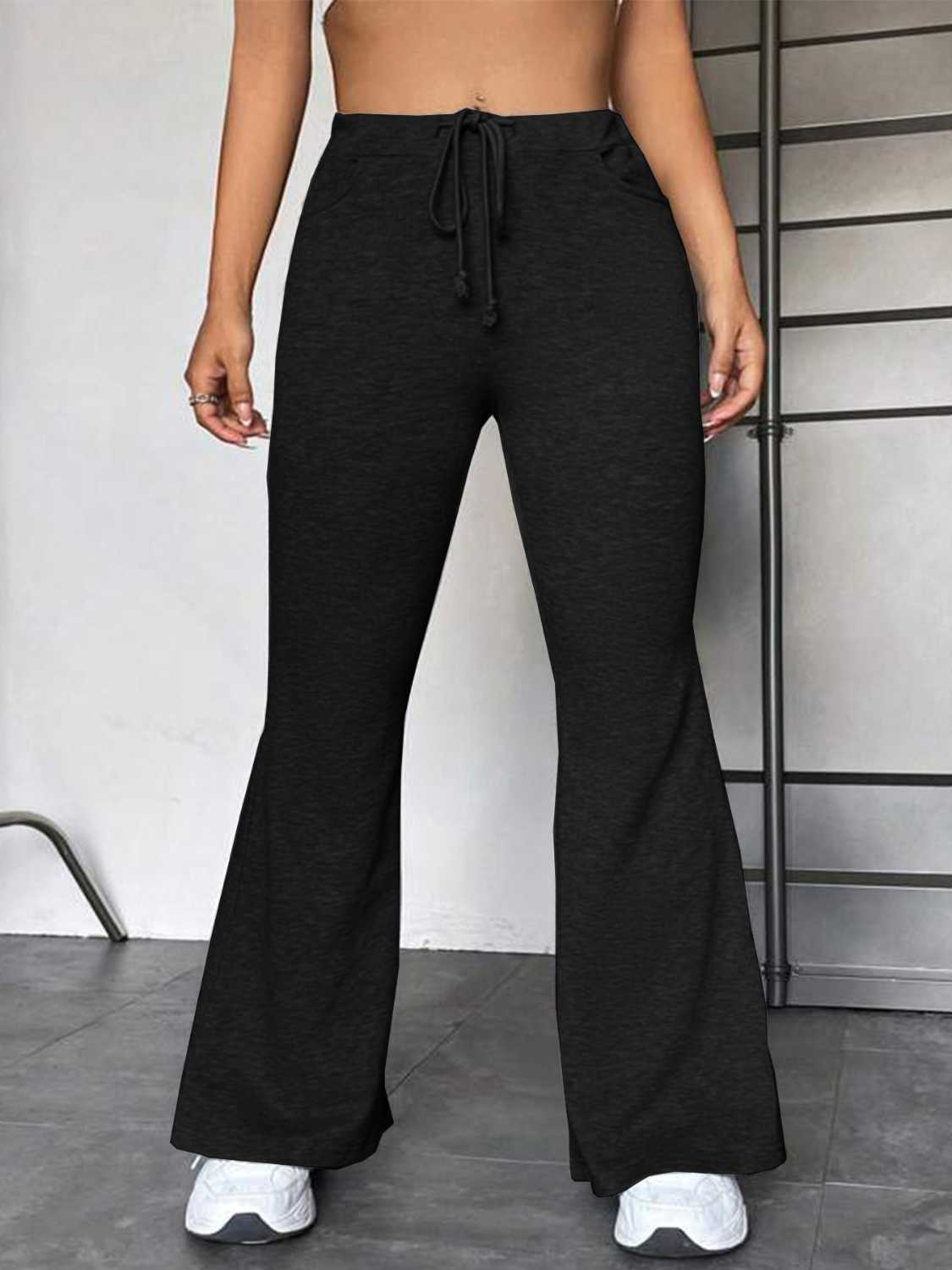 Drawstring Sweatpants with Pockets 1bf727bd391e40abbb4dd0ee2234435b-Max Trendsi