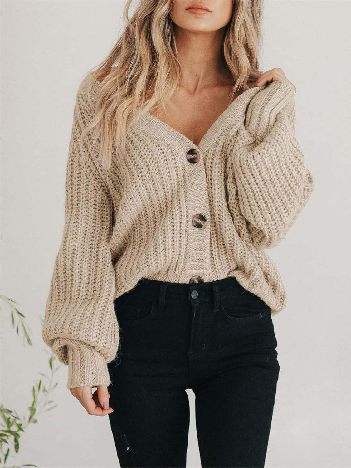 Glownestbest® | Button Up Long Sleeve Cardigan 1c310bc8-2b4b-4755-932c-2c191951fd7f-Max Glownestbest