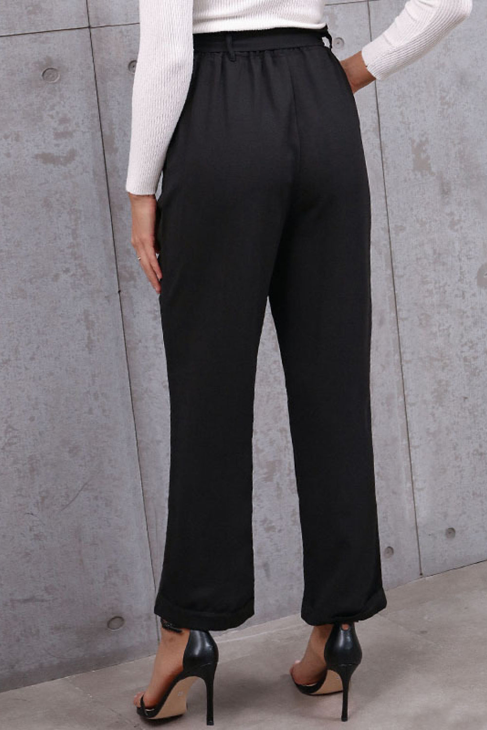 Perfee Belted Paperbag Waist Pants 1ca276ce5dd6425c856a1ece9868e1d9-Max Trendsi