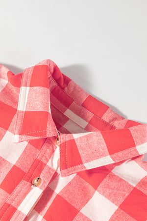 Plaid Collared Neck Long Sleeve Shirt Dress 1ed45868bc8c401289240a233524a96e-Max Glownestbest