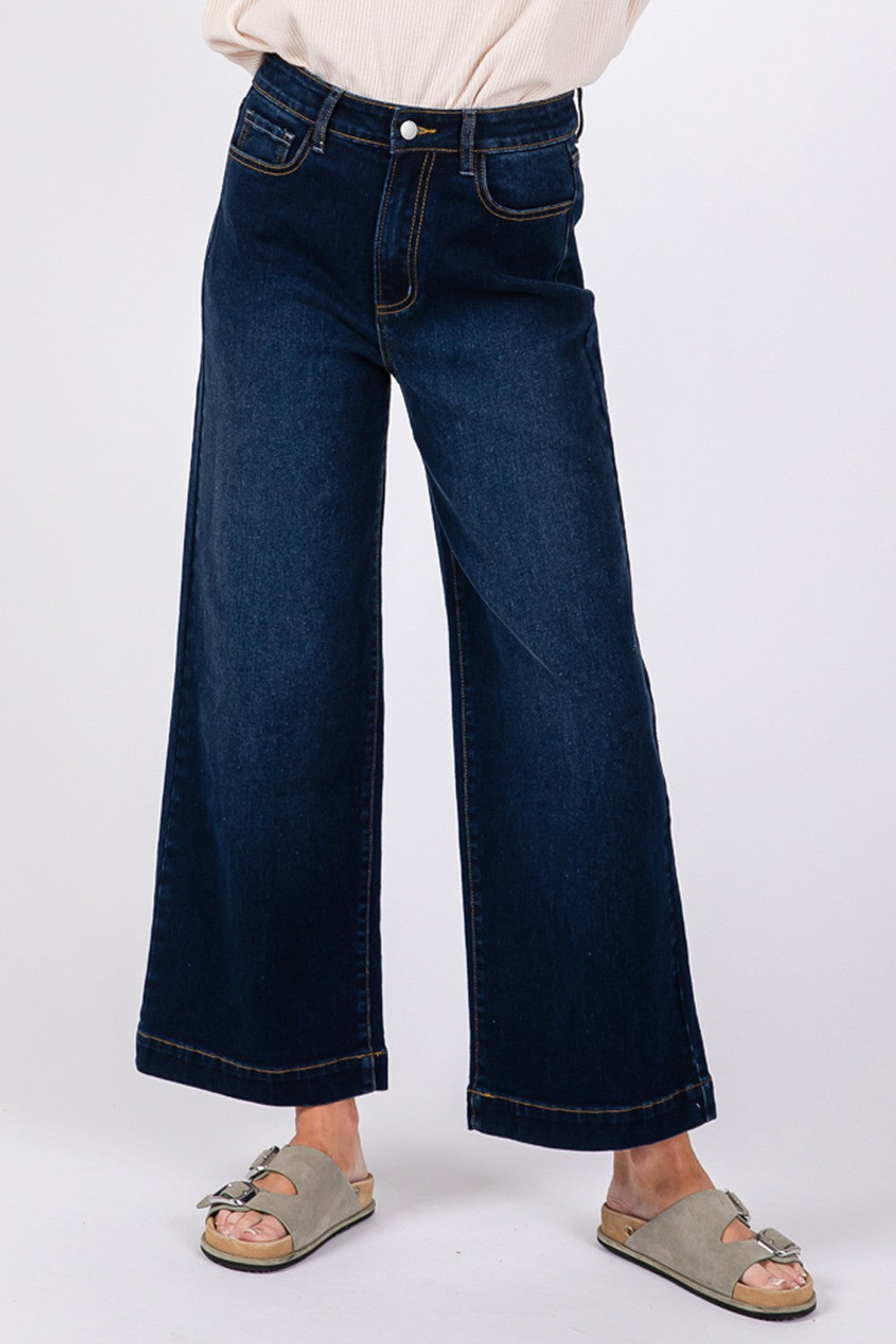 SAGE + FIG High Waist Wide Leg Jeans 1eda899d-0434-4c05-9c55-fd57081e57c3-Max Trendsi