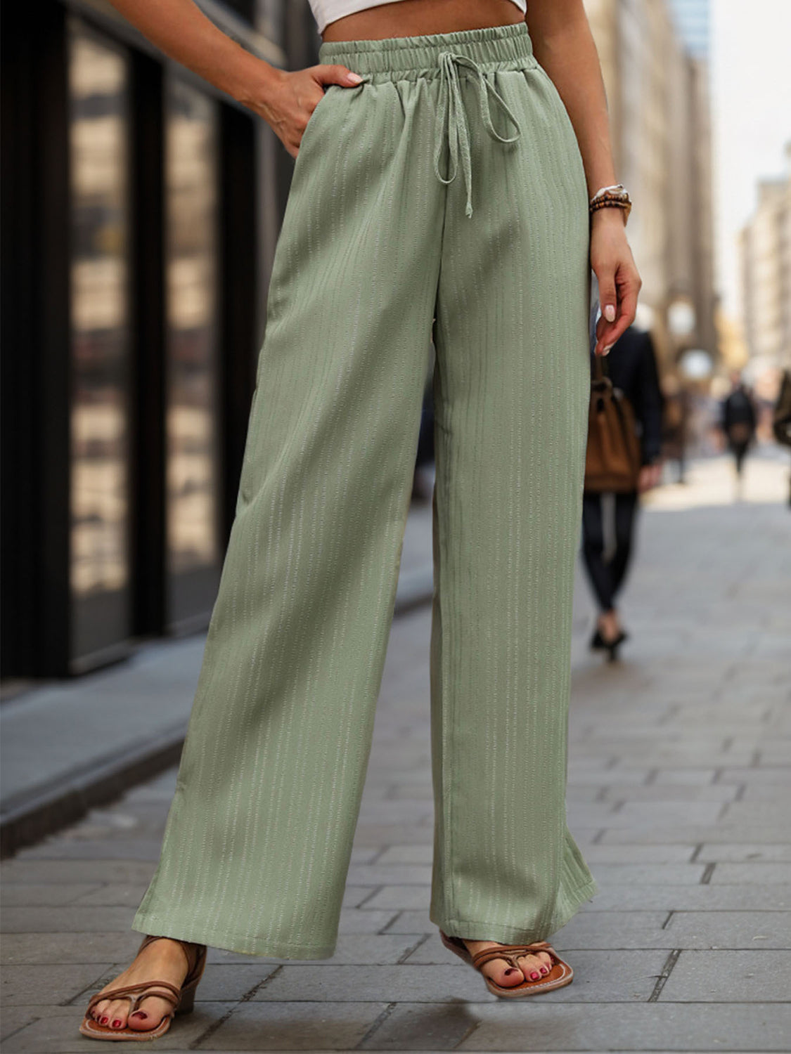 Perfee High Waist Wide Leg Pants 1ef6cd0d-fa99-4d22-86b3-9586bb912826-Max Trendsi