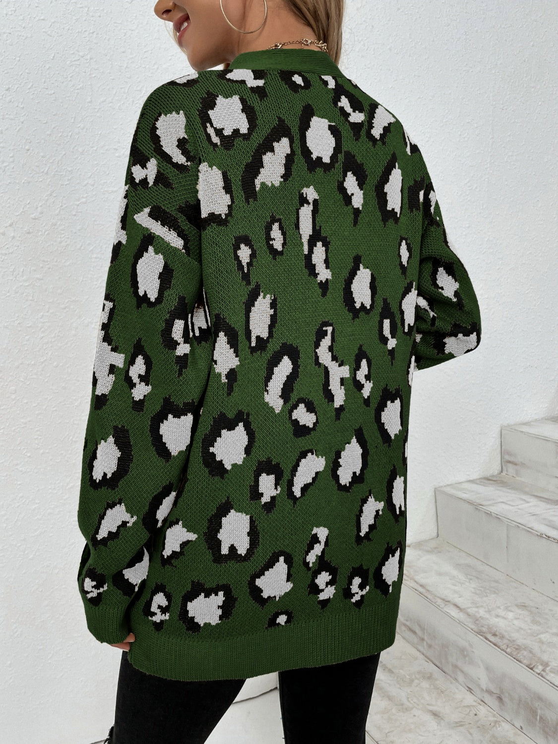 Leopard Open Front Dropped Shoulder Cardigan 1f64af6c-d80f-4dab-a184-4c3bc97fcc49-Max Glownestbest
