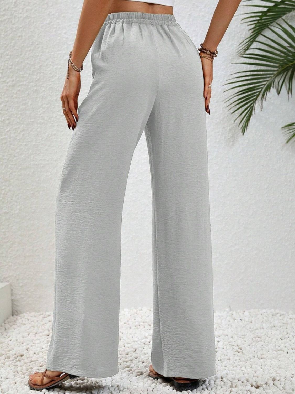 Wide Leg Drawstring Pants 1fc2deac-fd69-44fd-b649-5f494f9a451a-Max Trendsi