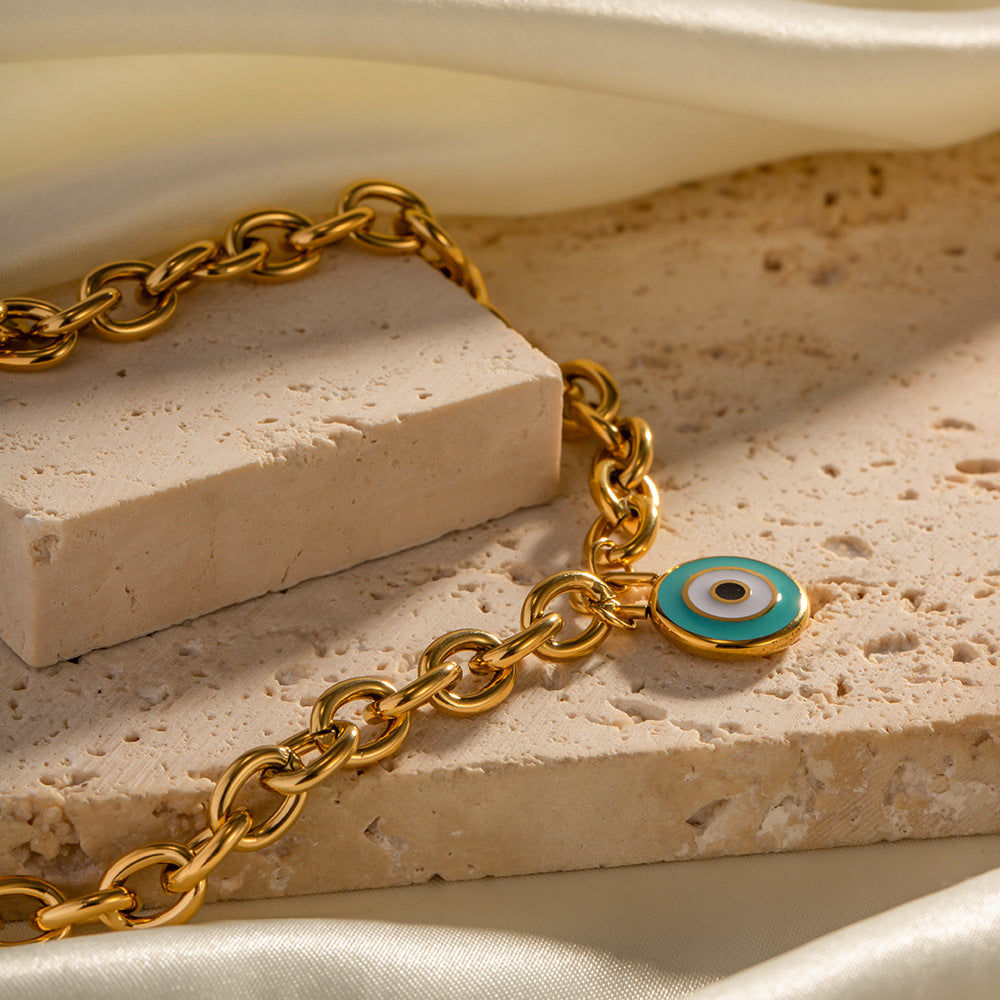 18K Gold Noble Atmosphere Concentric Circle Design Versatile Necklace 1fc7d6a3-c0b3-4df1-aa02-e75490f46a1a Artshiney