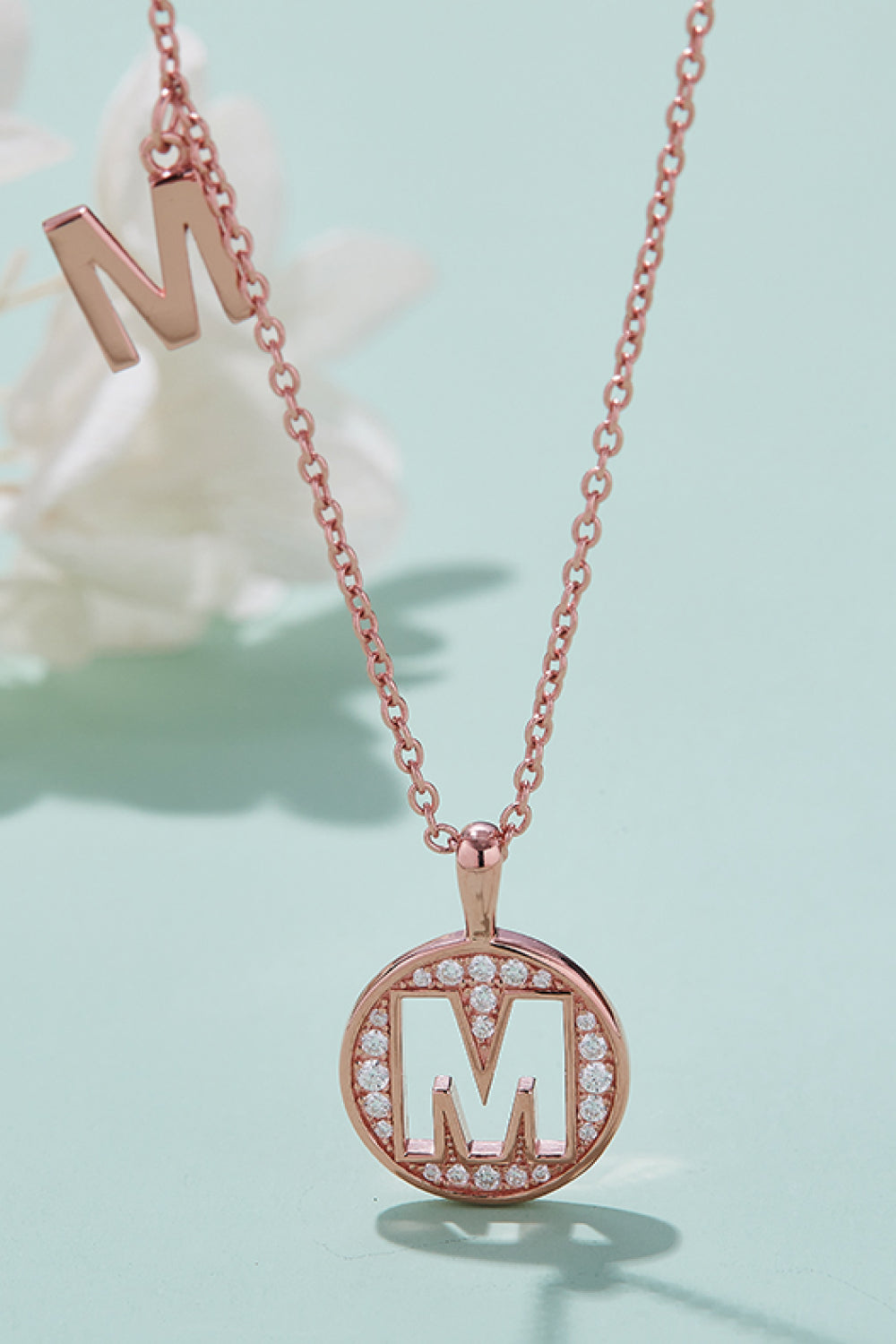 Adored Moissanite K to T Pendant Necklace M One Size 208cdfbf9d174316a353e386dc0c6404-Max Trendsi