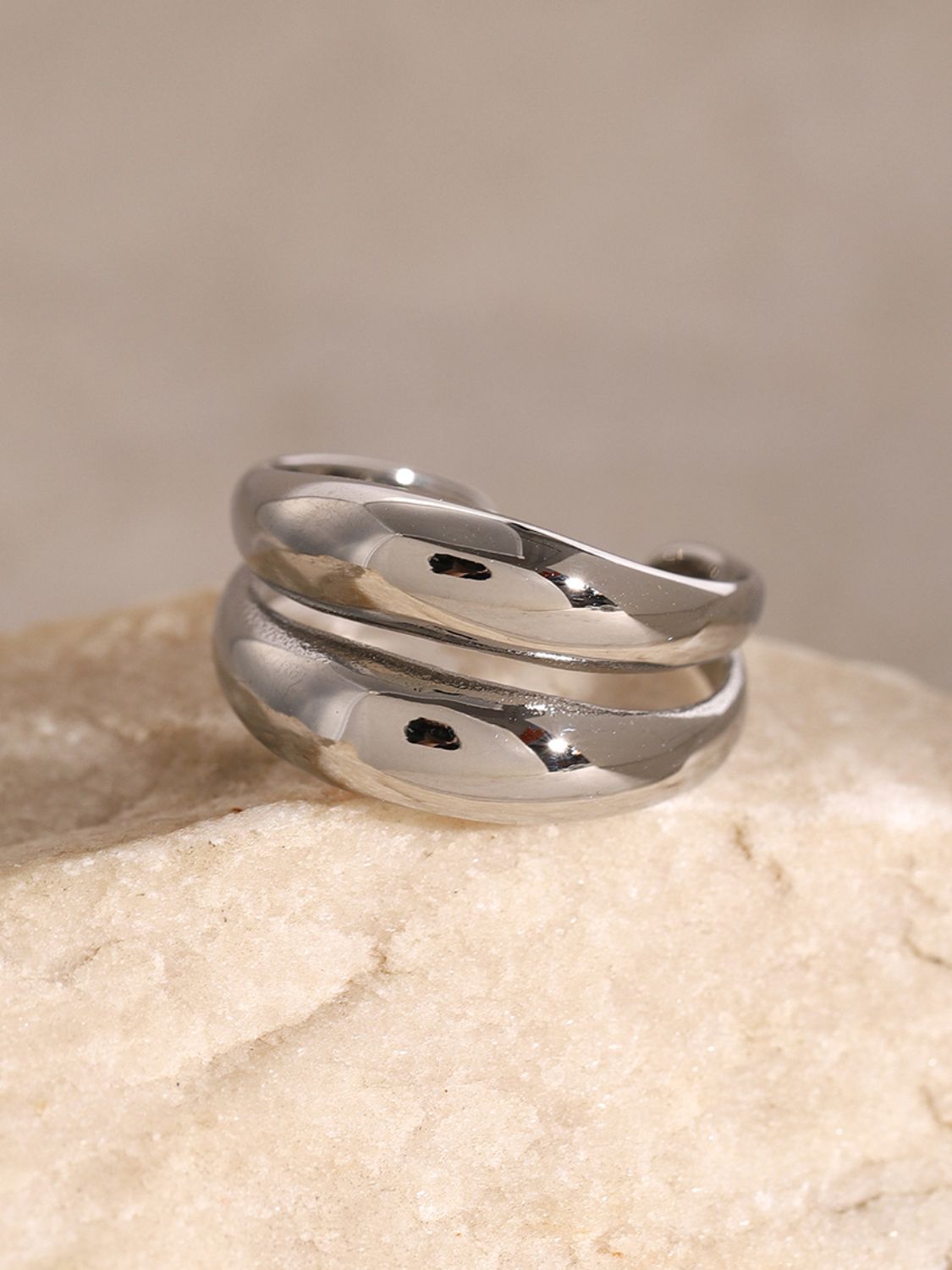 Stainless Steel Double-Layered Ring 22a9e77f-0b9d-42ce-98dc-8255249eae09-Max Trendsi