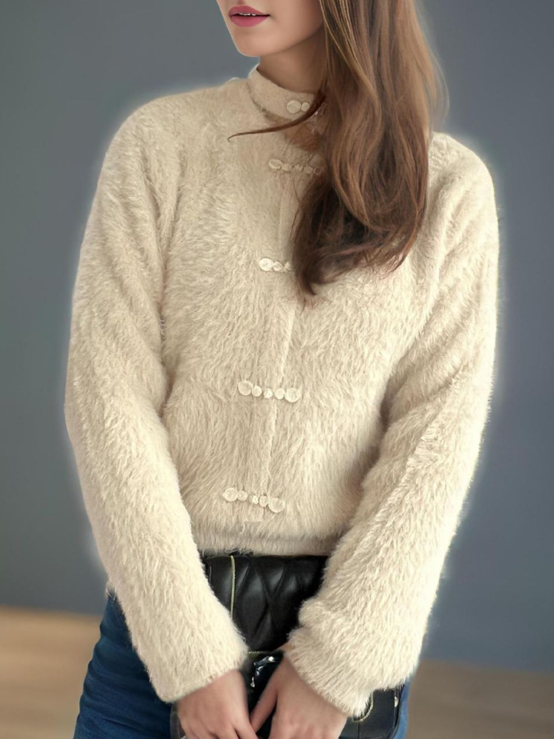 Cutout Knot Button Long Sleeve Cardigan 22c7798a-4426-4af9-8bd0-86a8584f342b-Max Glownestbest