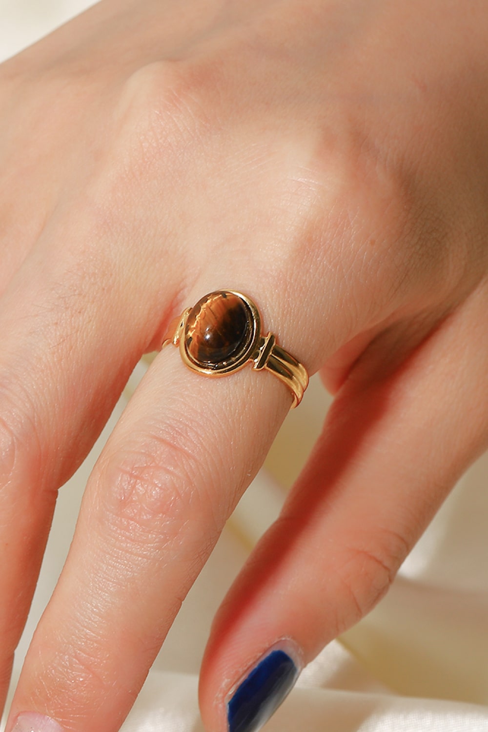 18K Gold Plated Open Ring 24648f3907f04b84951b2e66d6c3050f-Max Trendsi