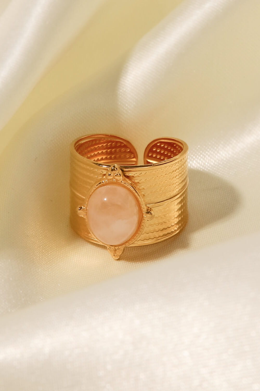 18K Gold-Plated Wide Open Ring 249185305ff749bf9246b24b6a963361-Max Trendsi