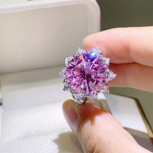 10 Carat Moissanite Zircon 925 Sterling Silver Ring 255b62e7-f86c-44df-9bfa-833bf0c39f4d-Max Glownestbest