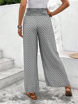 Tied Printed Wide Leg Pants 26fc97bb-f2a0-4cba-bf2d-f5cb769eab5f-Max Trendsi