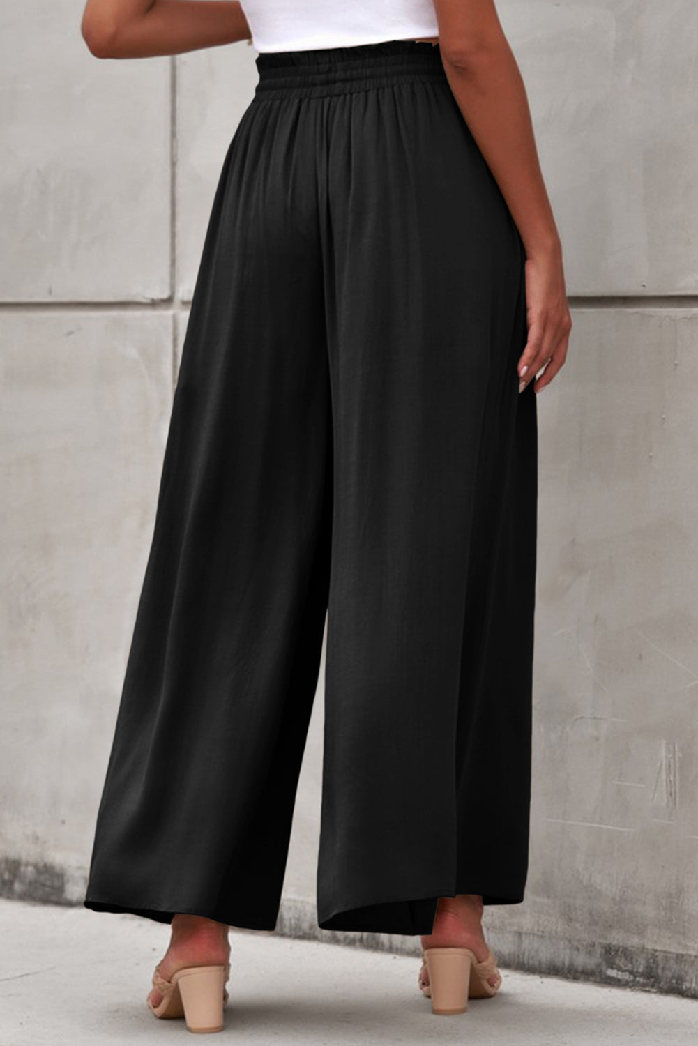 Drawstring Waist Wide Leg Pants 27d113c5d43e4087a137acf1f8847432-Max Trendsi