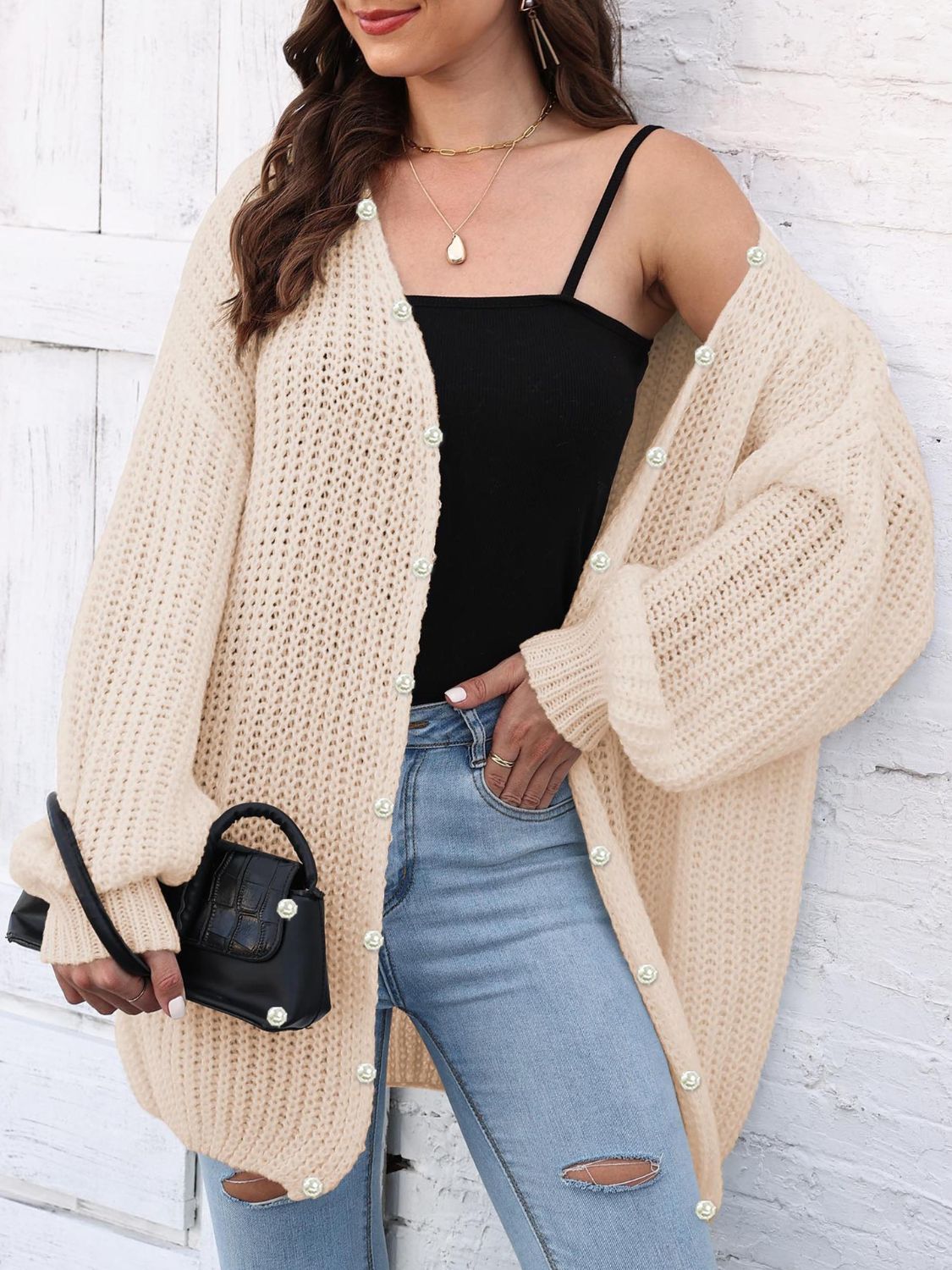 Open Front Long Sleeve Cardigan 2885a0d0-b15d-488e-a52f-b5dd0dc9b9f6-Max Glownestbest