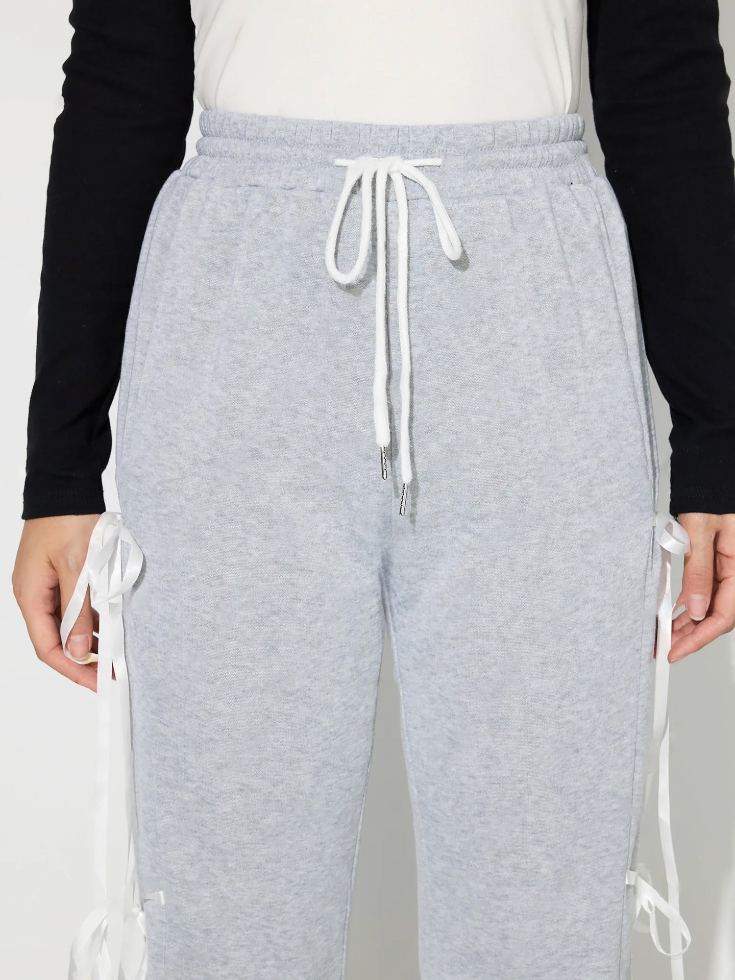 Drawstring Bow Pants 2a5bcffb-3b1f-4555-b2ae-d3398986c86e-Max Trendsi