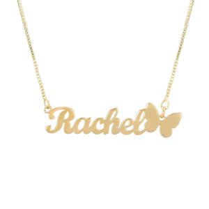 Beautiful Butterfly Custom Name Necklace 2a79598f-70b2-463b-9c8f-8945e4f10804 Artshiney