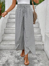 Tied Printed Wide Leg Pants White 2bfa4609-eb73-4f7a-972b-c45810a9ed3f-Max Trendsi