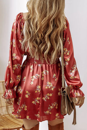 Ruffled Surplice Flounce Sleeve Mini Dress 2c0d4b83-c9ef-48ef-b50c-e1150b351ce6-Max Glownestbest