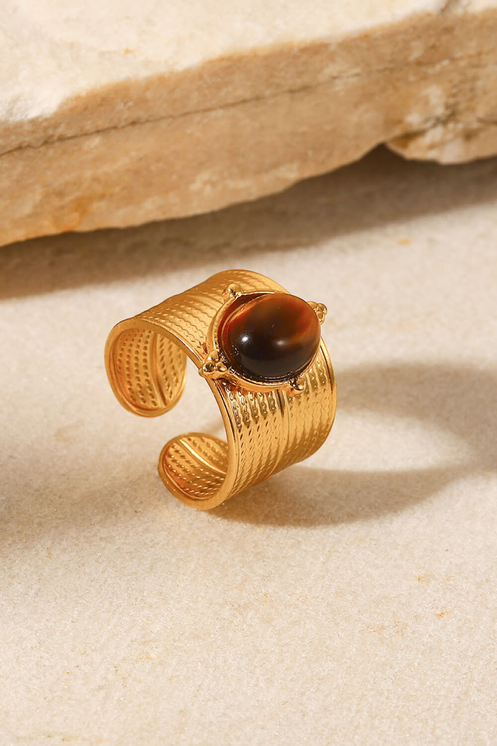 18K Gold-Plated Wide Open Ring 2c47bfbb3fa34dec85efec9e08a5cd3d-Max Trendsi
