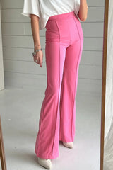 High Waist Straight Leg Pants Pink 2cd26c0b-2ecb-4c36-8163-59c397eafb32-Max Trendsi