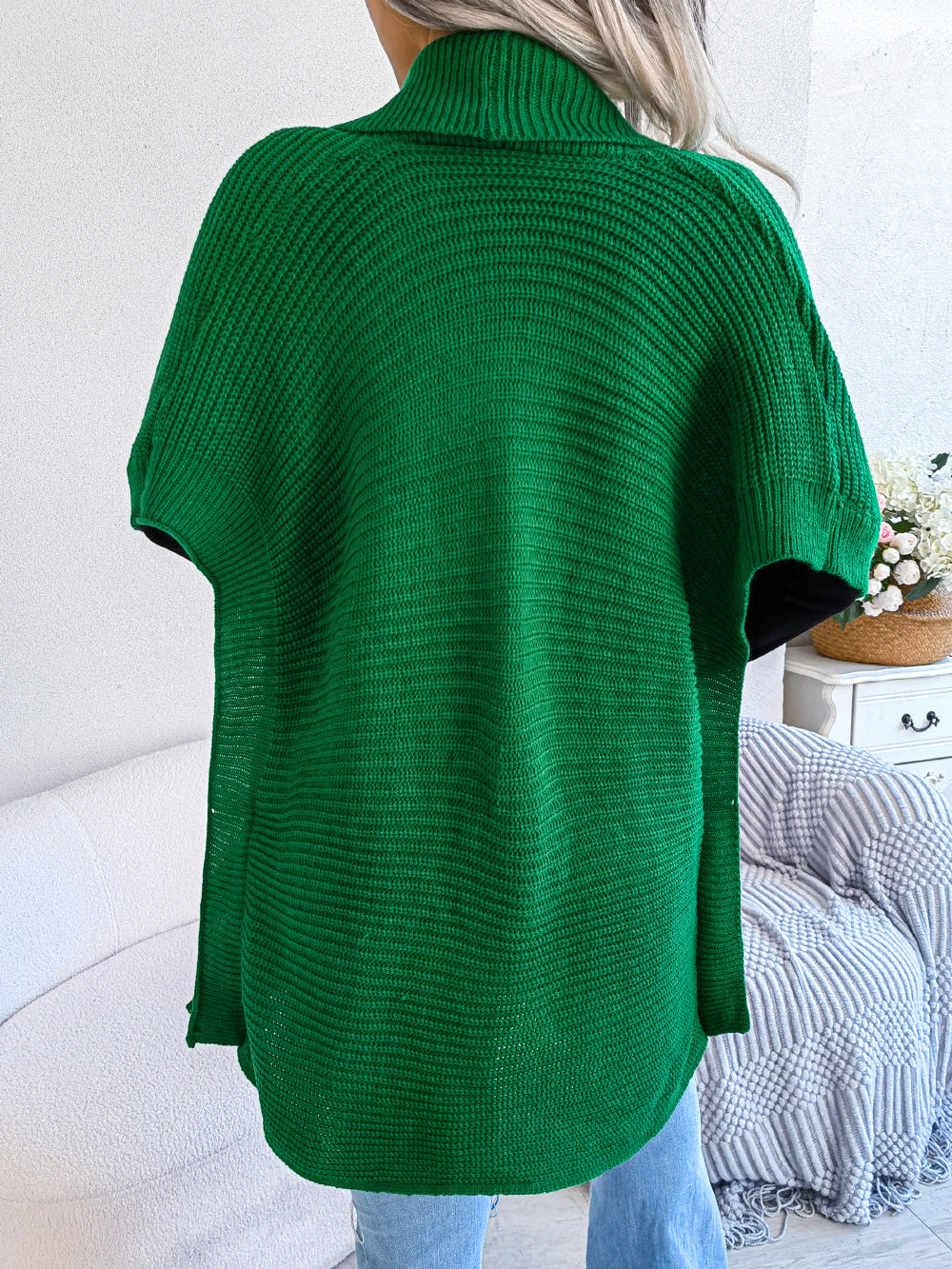 Glownestbest® | Horizontal Ribbing Open Front Slit Cardigan 2ef9532d80fb4e568725c5311102d7b6-Max Glownestbest