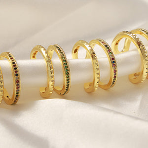 Gold-Plated Czech Diamond Double-Layered Ring 3067a5f7-13c7-40e6-9439-1488dd5ca559-Max Trendsi