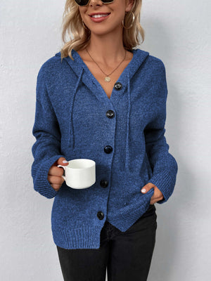 Glownestbest® | Button-Down Long Sleeve Hooded Sweater Dusty Blue 30699754e3db46bdab5fe4ea91b7e480-Max Glownestbest
