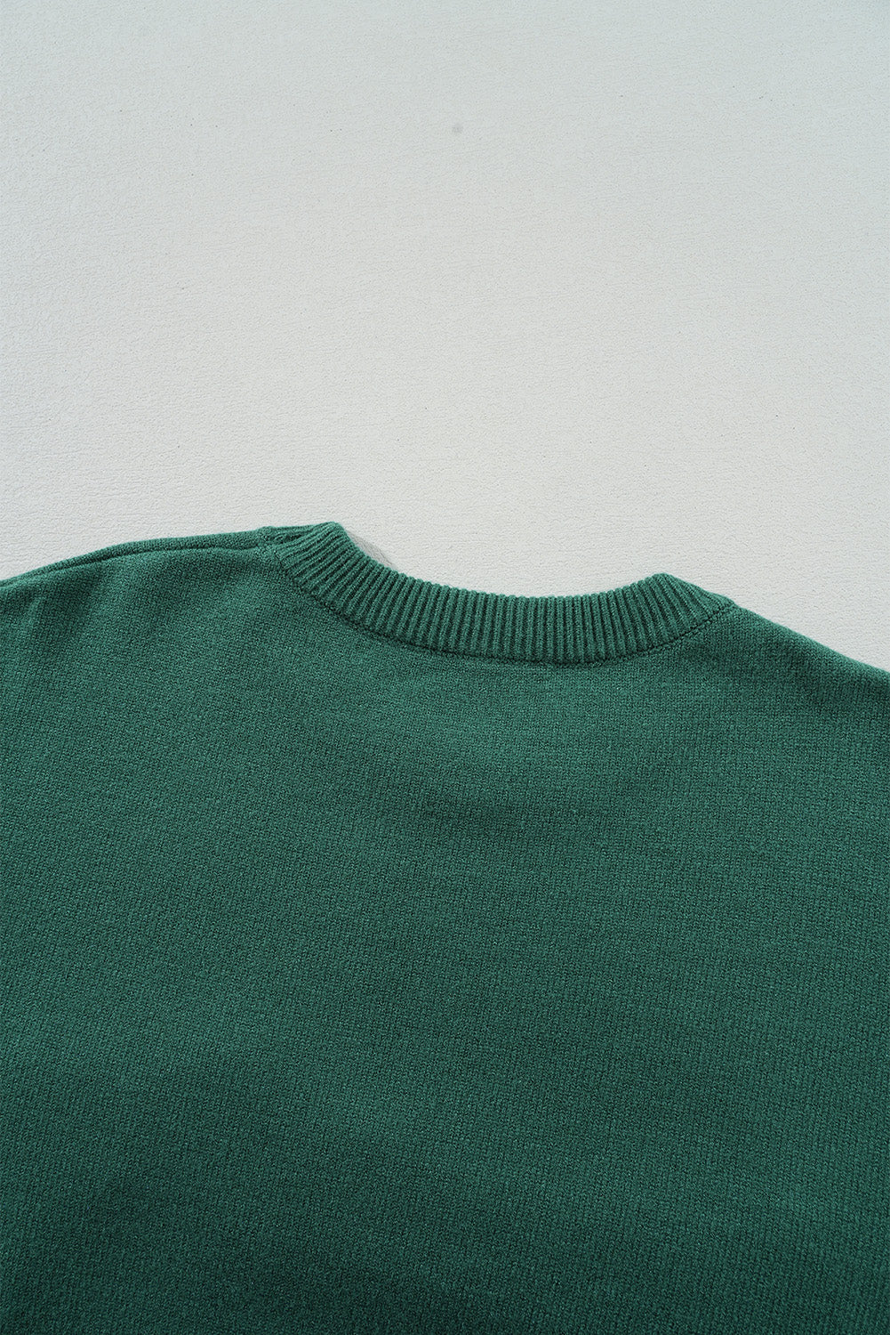 Blackish Green Pearl Beaded Merry Casual Sweater 306e5d9b7d2201e9 Glownestbest