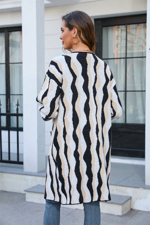 Angel Wings Printed Open Front Pocketed Cardigan 31ed9b2aeca24fe4a2b53f35adddee44-Max Glownestbest