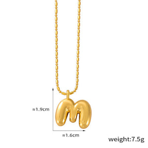 18K gold simple and elegant 26 letters design light luxury style necklace 31f994c0-3df6-4c84-ad2e-db2fbea7f6e5 Artshiney