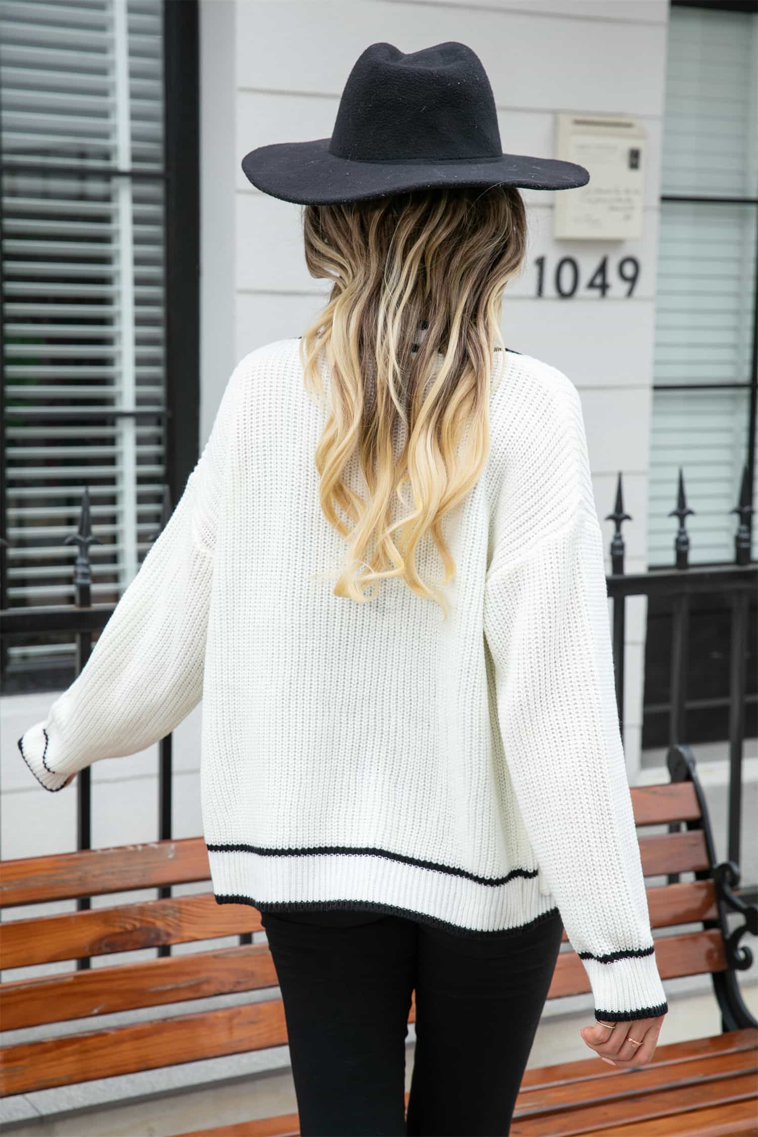 Angel Wings Waffle Knit V-Neck Cardigan with Pocket 3257560cb6fe41679db12e313fa3bd9a-Max Glownestbest